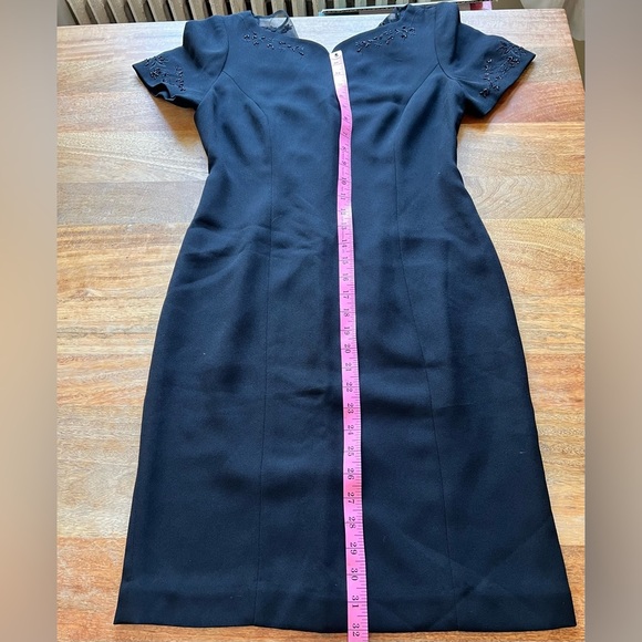 Maggie London Petites Black Dress With Lace Detail  | Size 4 - Picture 13 of 15